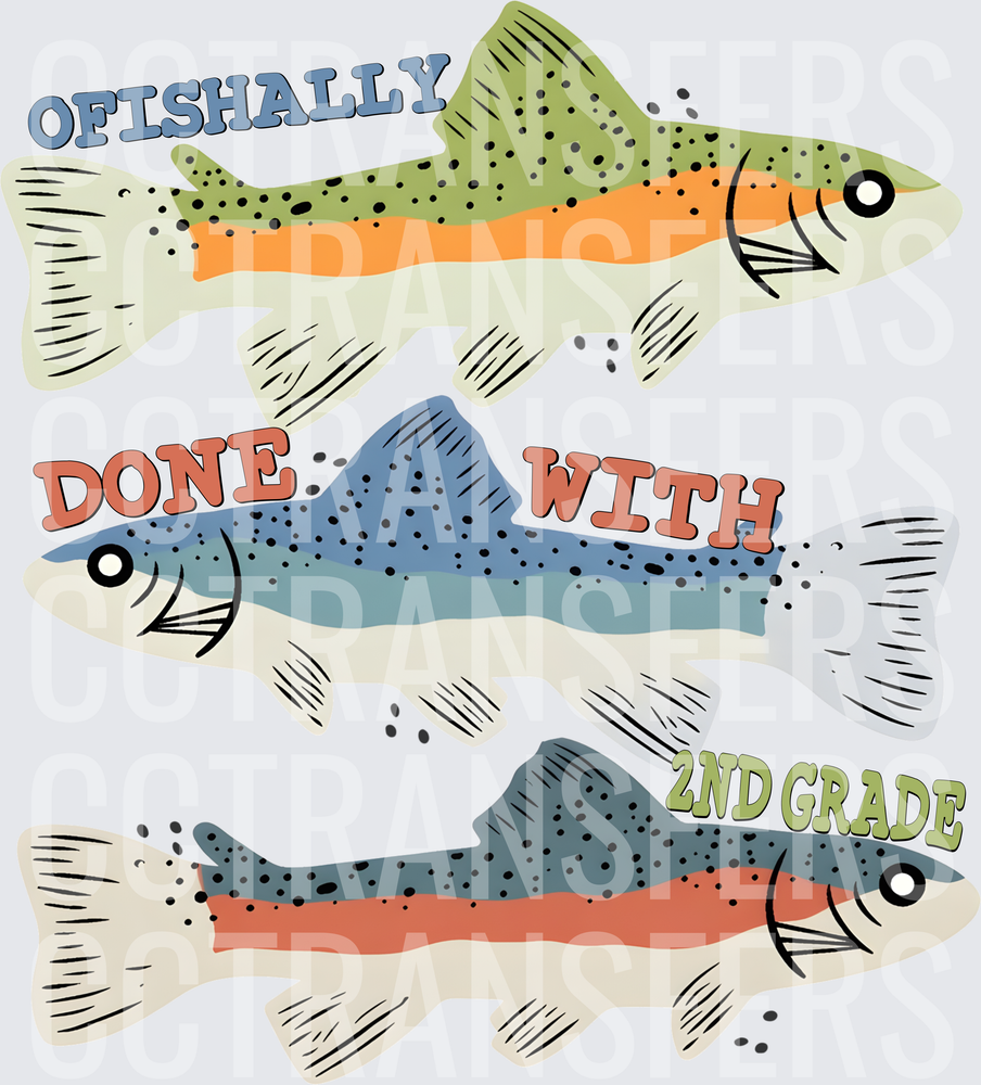 Ofishally Done With 2nd Grade Three Trout Fish (DTF)