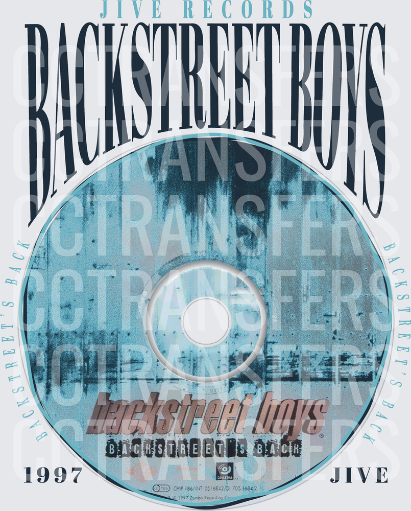 Backstreet Boys Backstreet's Back 1997 CD Disc Graphic (DTF)