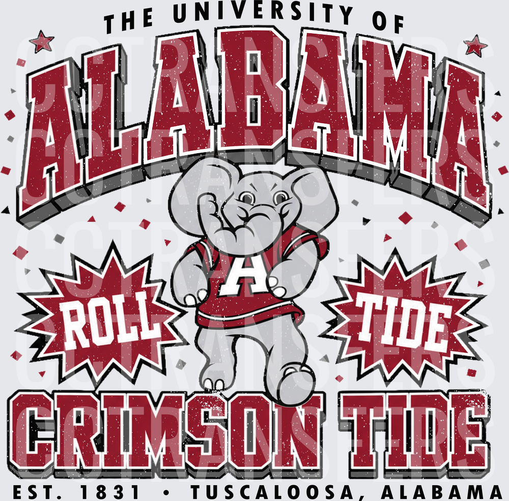 Roll Tide Crimson Tide Est. 1831 Tuscaloosa Alabama (DTF)