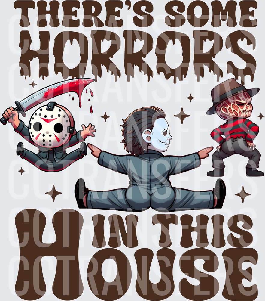 There's Some Horrors In This House Halloween Villains (DTF)