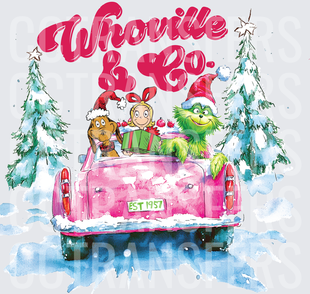 Whoville & Co EST 1957 G-Man Cindy Max Pink Car (DTF)