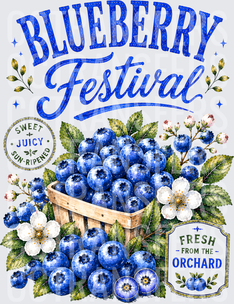 Blueberry Festival Fresh From The Orchard Sweet Juicy (DTF)