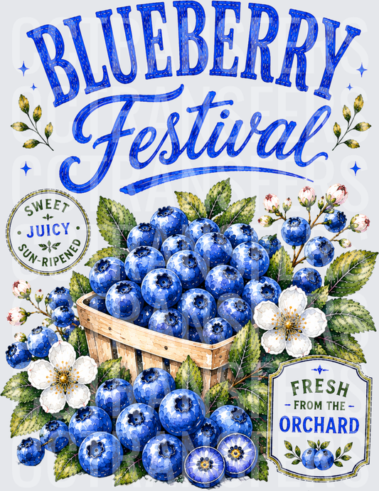 Blueberry Festival Fresh From The Orchard Sweet Juicy (DTF)