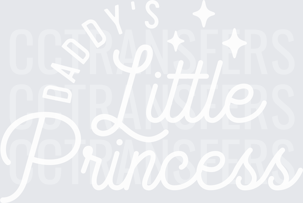 Daddy's Little Princess Script Text (DTF)