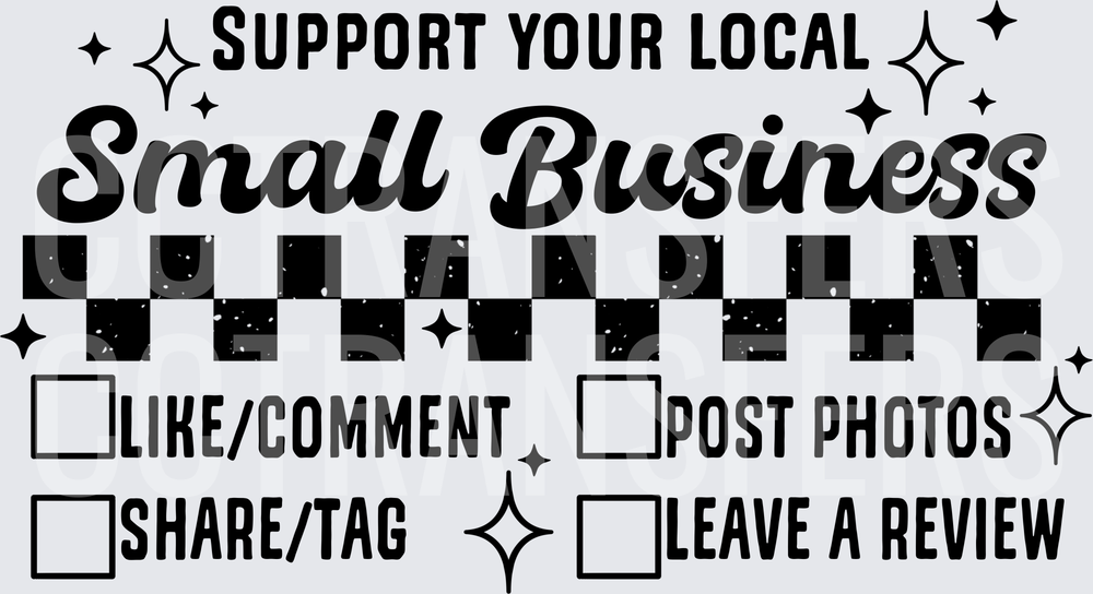 Support Your Local Small Business Checklist (DTF)