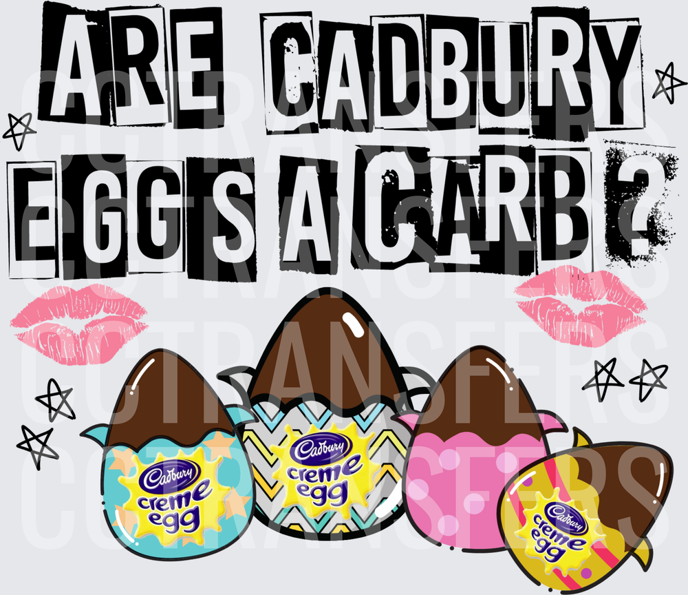 Are Chocolate Eggs A Carb Funny Easter Candy (DTF)
