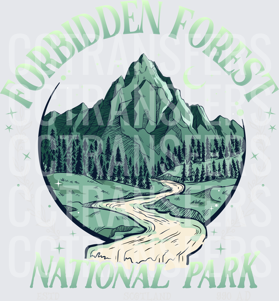 Forbidden Forest National Park Scotland ESTD 990 A.D. (DTF)