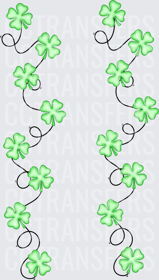 Shamrock Clover Vine Border Set St Patrick's Day (DTF)