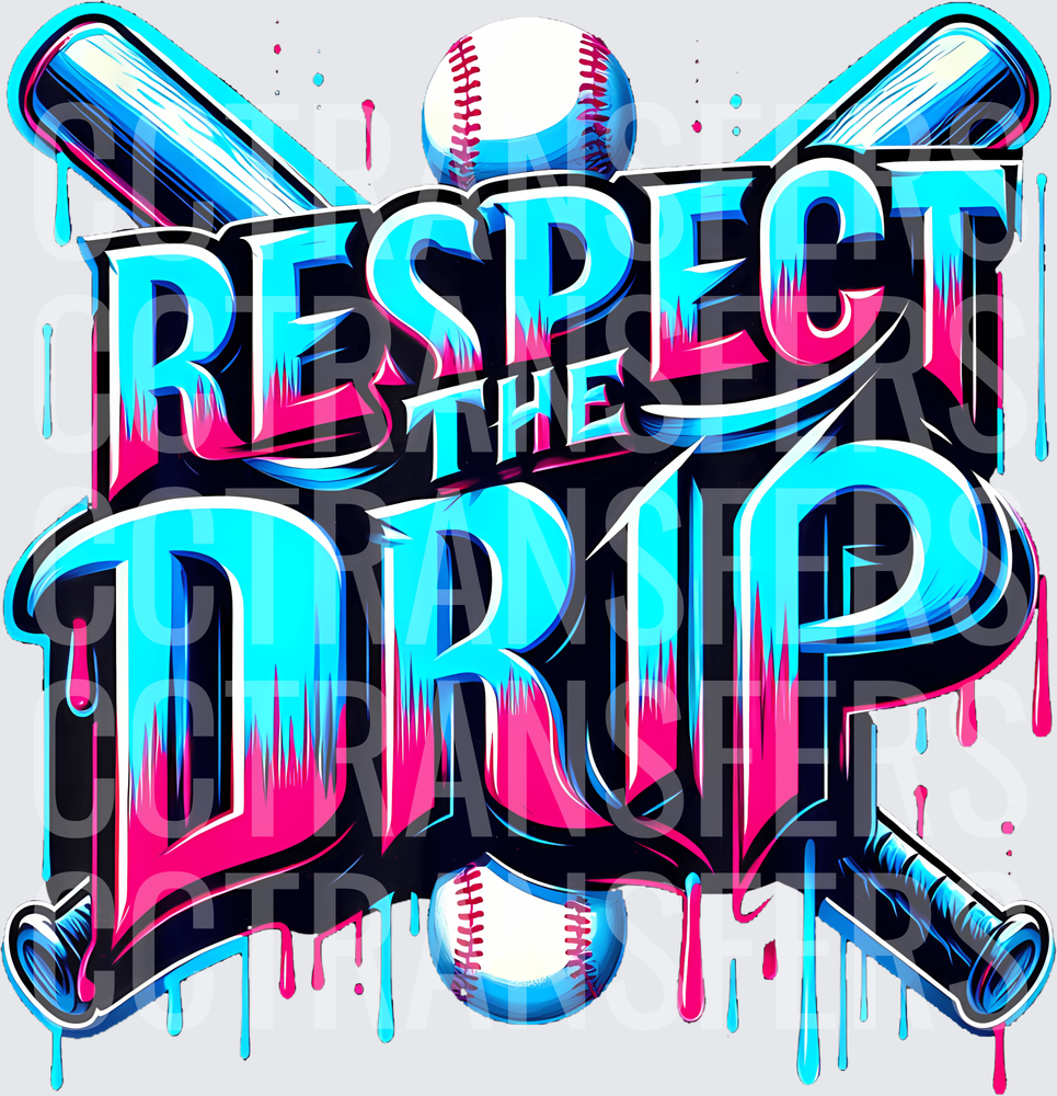 12 Baseball Drip Boys Ice Cream Drip Youth Respect The Drip T-Shirt