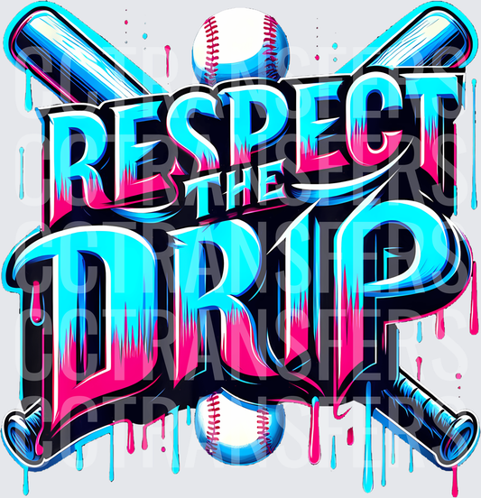 12 Baseball Drip Boys Ice Cream Drip Youth Respect The Drip T-Shirt