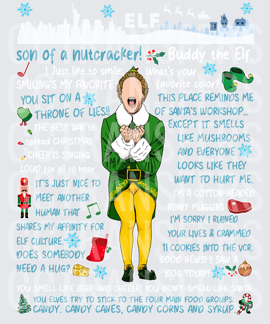 Son Of A Nutcracker Elf Movie Quotes Christmas (DTF)