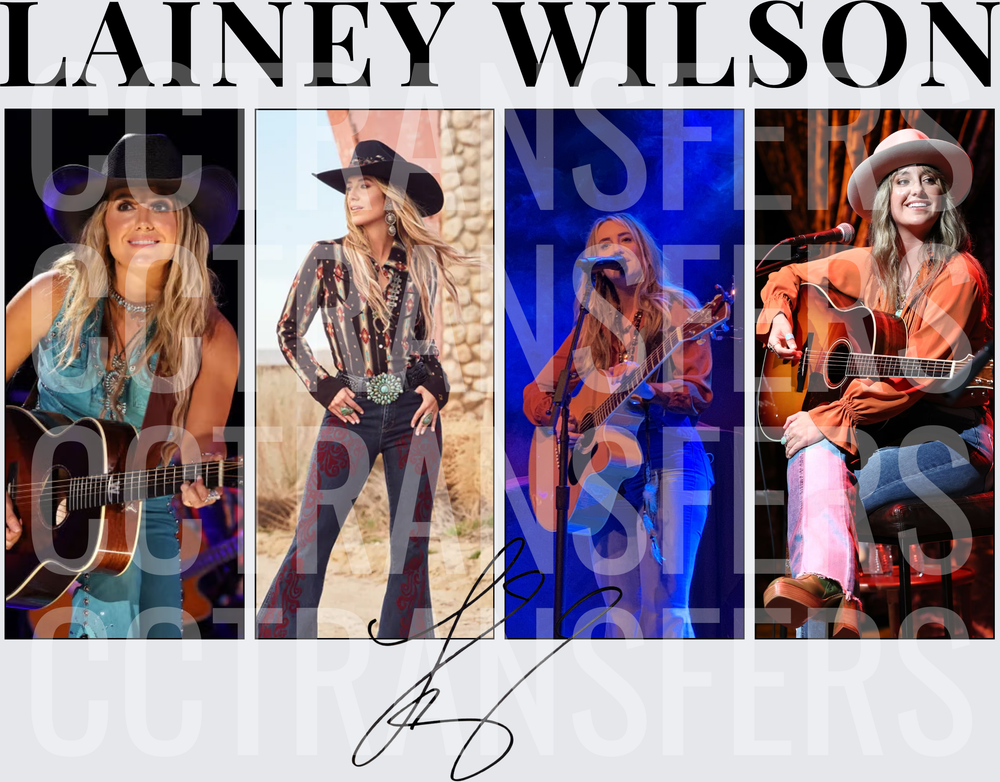 Four Photo Collage with Signature (DTF)