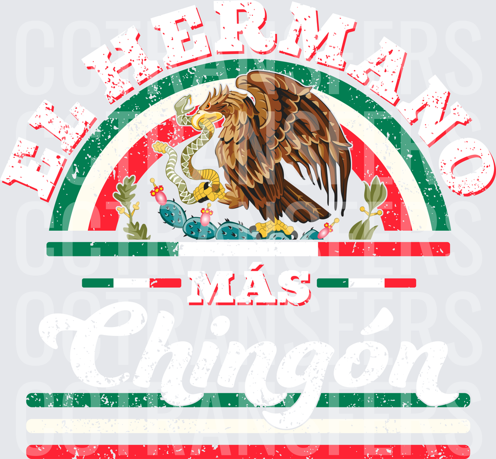 Hecho En Mexico Más Mexican Eagle Distressed (DTF)