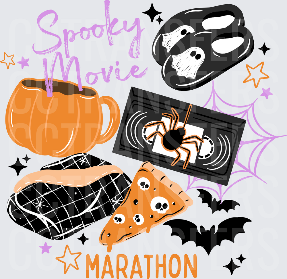 Spooky Movie Marathon Halloween Cozy Night In (DTF)