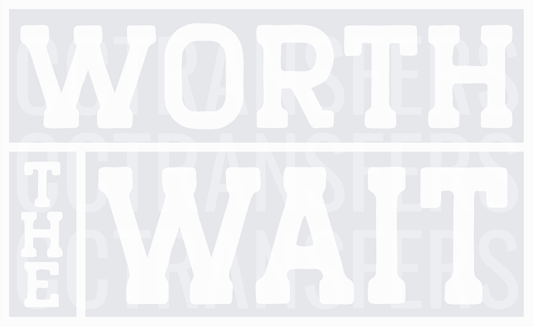 Worst Behavior Bold Distressed Text (DTF)