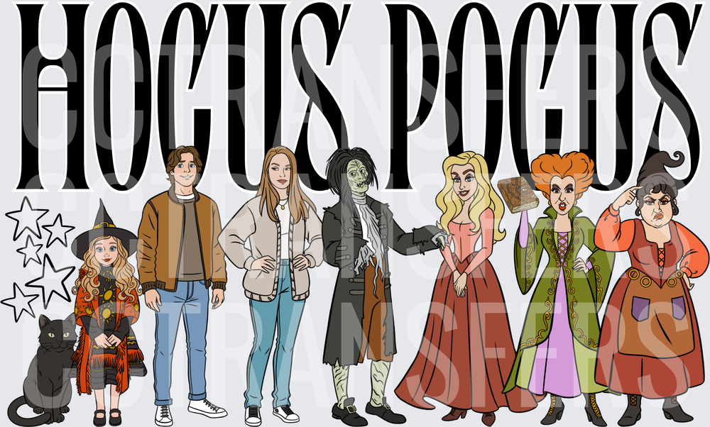 Halloween Witch Sisters Character Group (DTF)