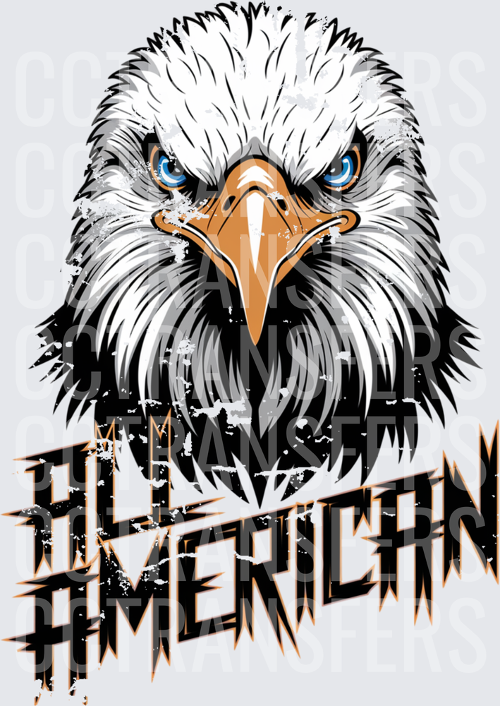 Fierce Bald Eagle All American Bold Graphic (DTF)