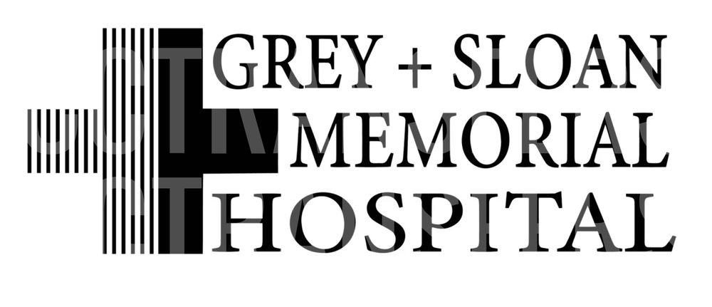 Grey + Sloan Memorial Hospital Logo Design (DTF)