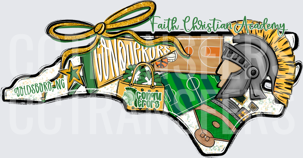 Faith Christian Academy Conquerors Goldsboro NC State (DTF)