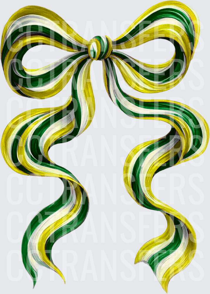gold dark green Long Bow