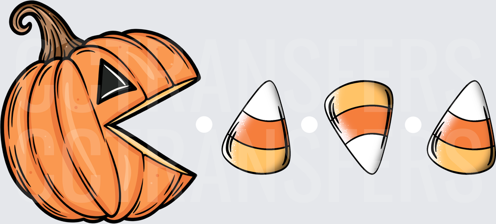 Pumpkin Chomping Candy Corn (DTF)