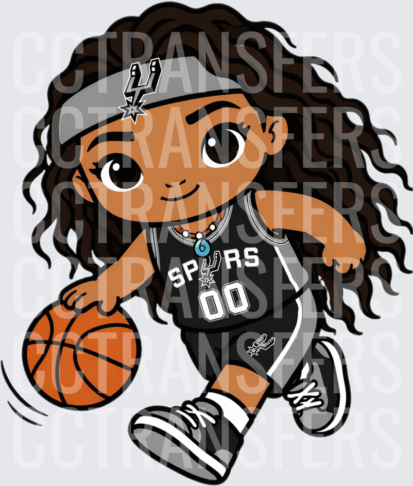 Cute Curly Hair Girl Basketball Player 00 Jersey (DTF)