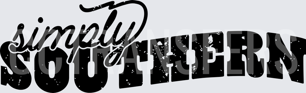 Simply Southern Distressed Bold Script Lettering (DTF)