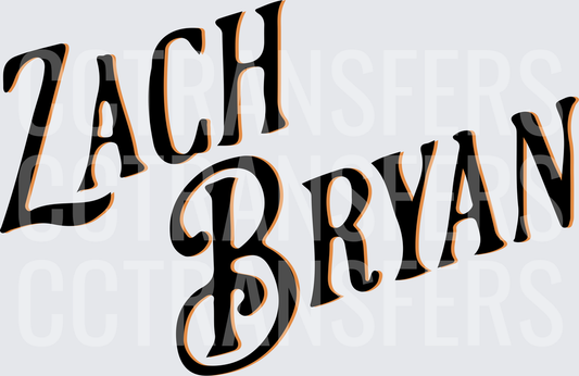 Zach  Bold Retro Western Typography (DTF)