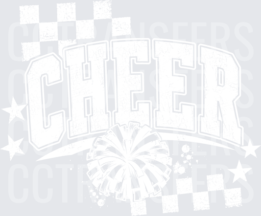 Cheer White Design (DTF)