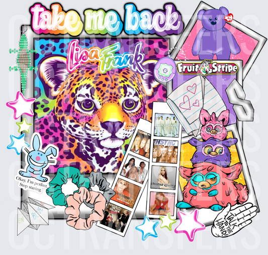 Take Me Back 90s Nostalgia Collage (DTF)
