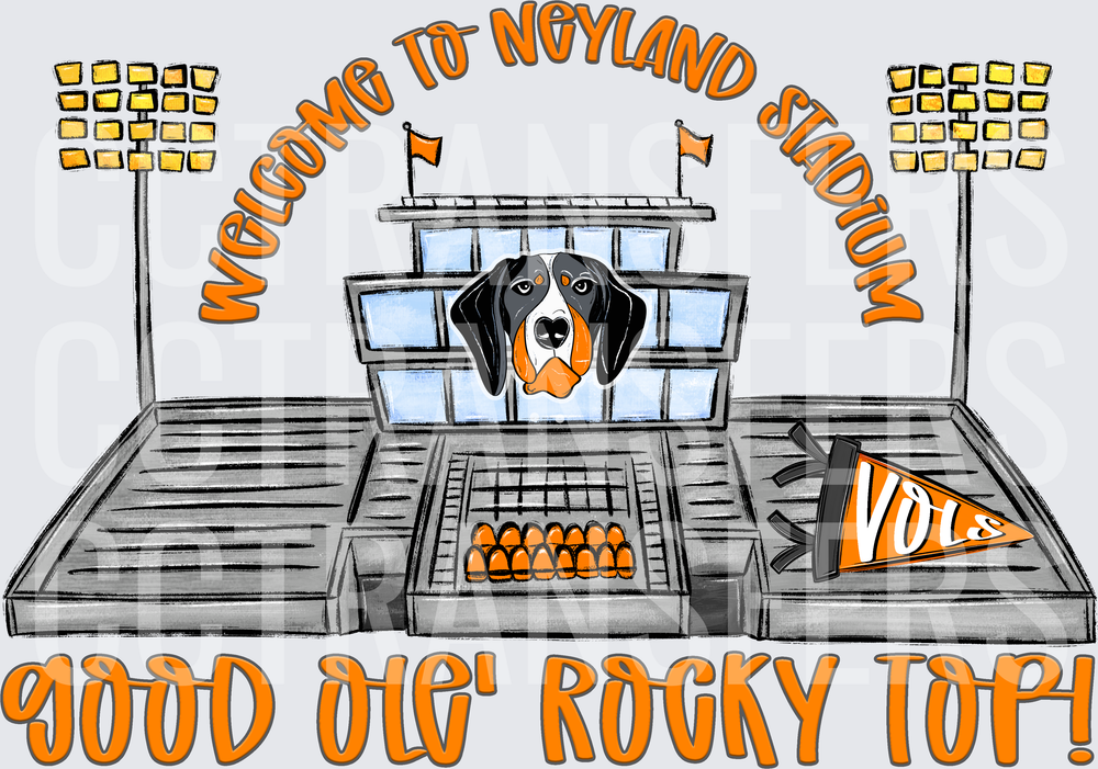 Welcome To Neyland Stadium Smokey Good Ole Rocky Top DTF