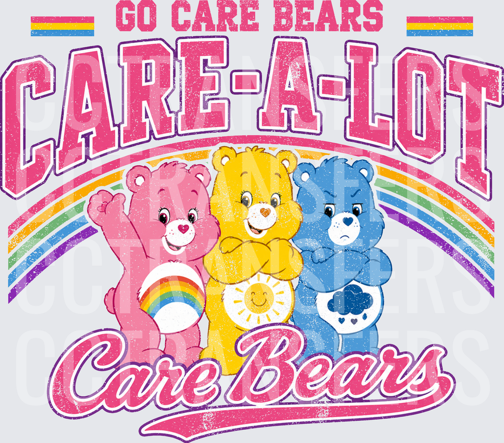 Go Care Bears Care-A-Lot Trio Rainbow Collegiate (DTF)