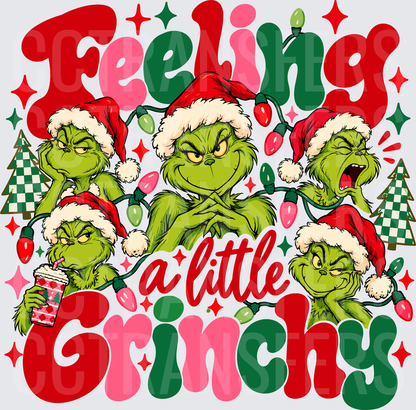 Feeling A Little G-Man-y Christmas Santa Hat Poses (DTF)