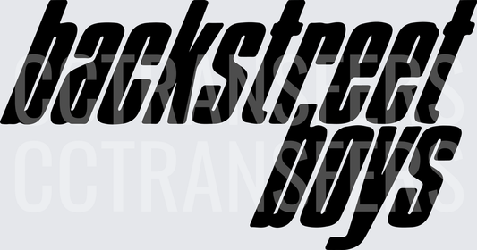 Bold Black Logo Lettering (DTF)