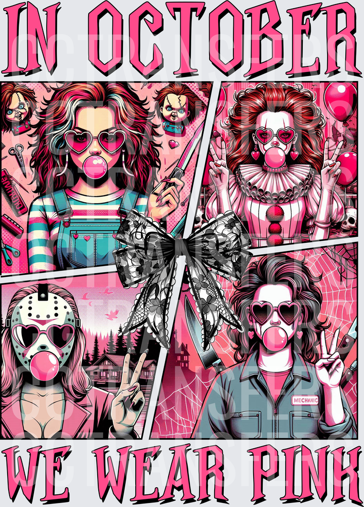 In October We Wear Pink Horror Girls Bubblegum (DTF)
