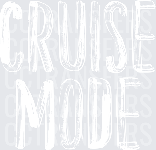 Bold White Graphic Design on Blank Background (DTF)