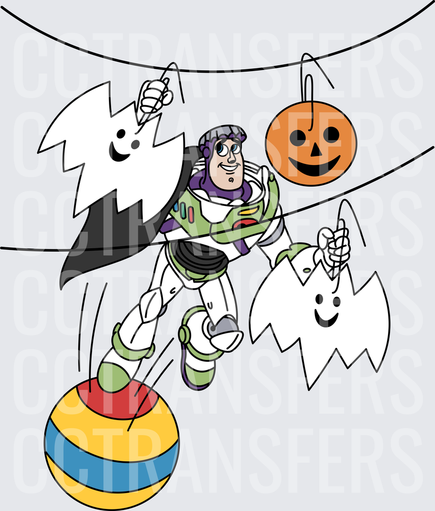Space Ranger Halloween Ghosts Pumpkin Toy Ball (DTF)