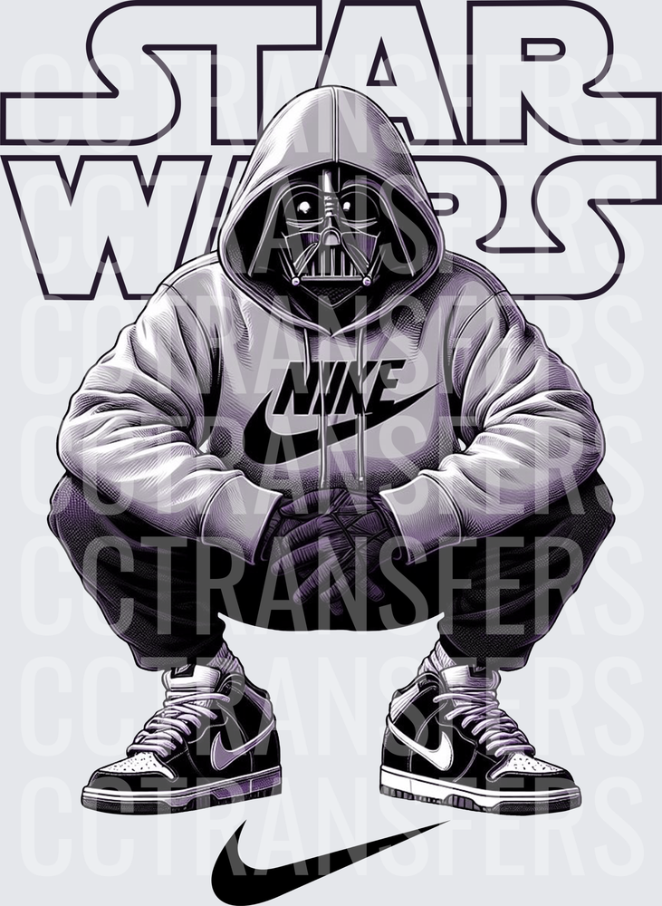 Dark Lord Squatting In Streetwear Sneakers (DTF)