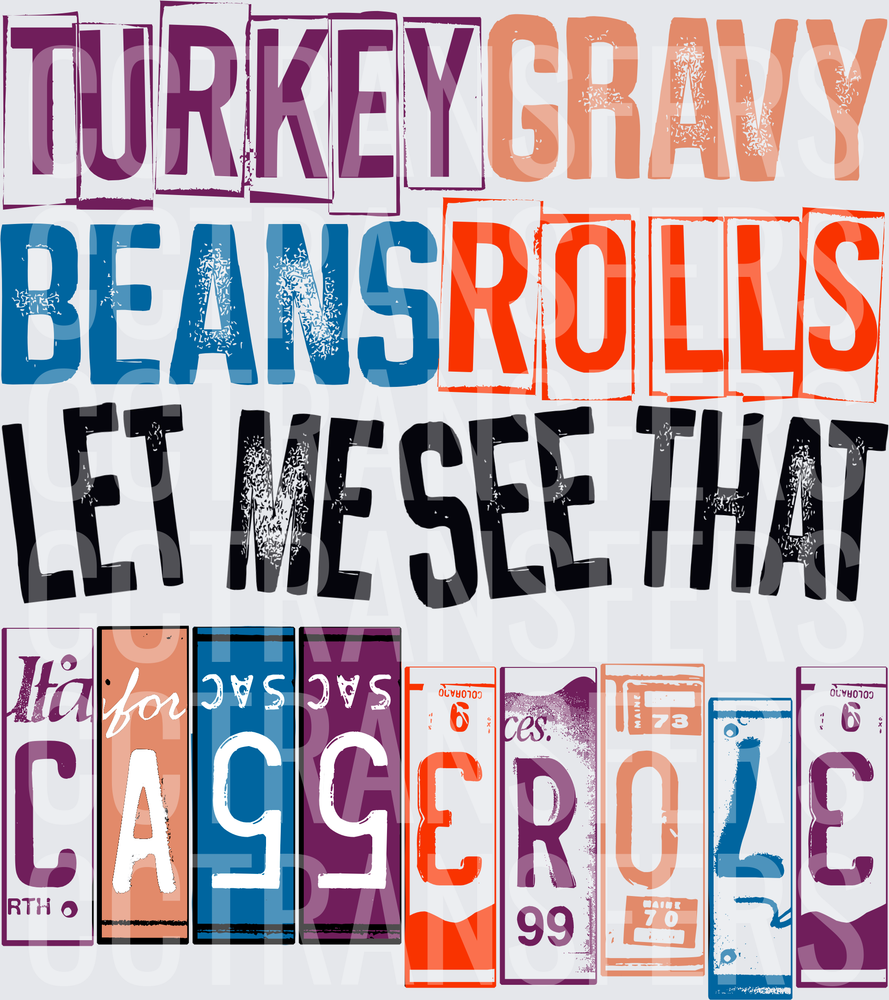 Turkey Gravy Beans Rolls Let Me See That Casserole (DTF)