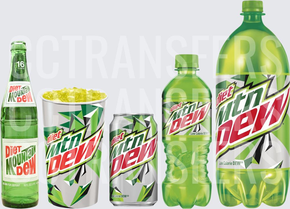 Green Citrus Soda Multi-Size Lineup Collection (DTF)