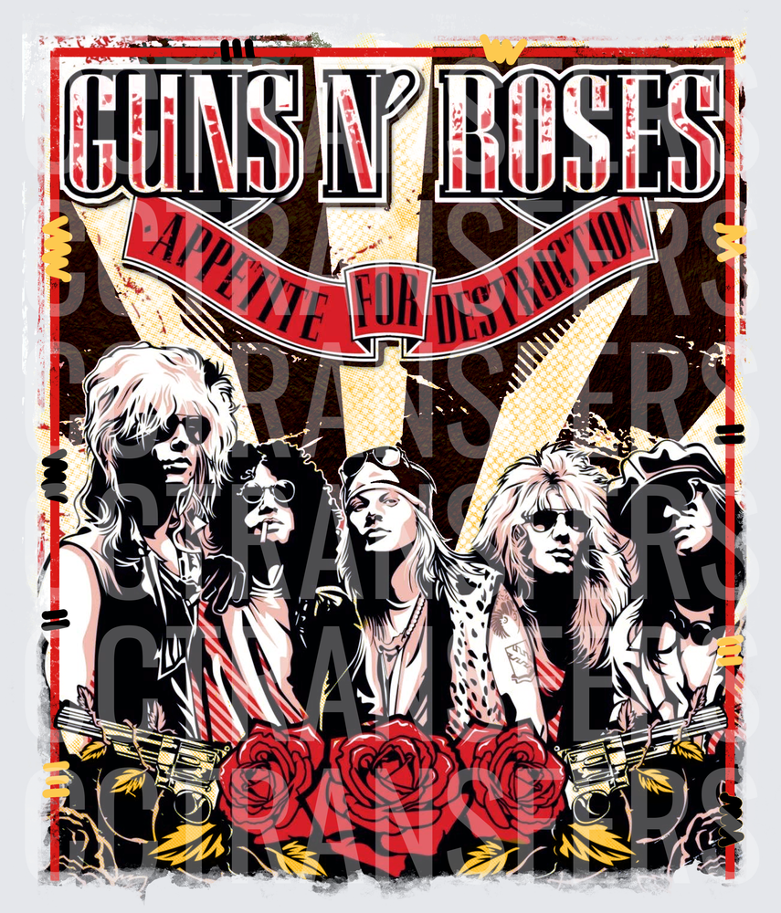 GR Appetite For Destruction Band Art (DTF)