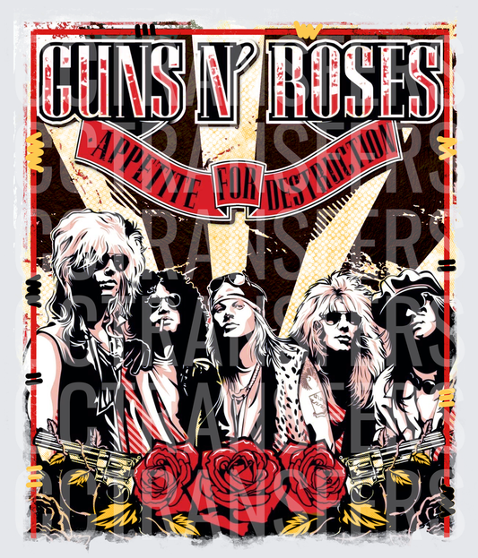 GR Appetite For Destruction Band Art (DTF)
