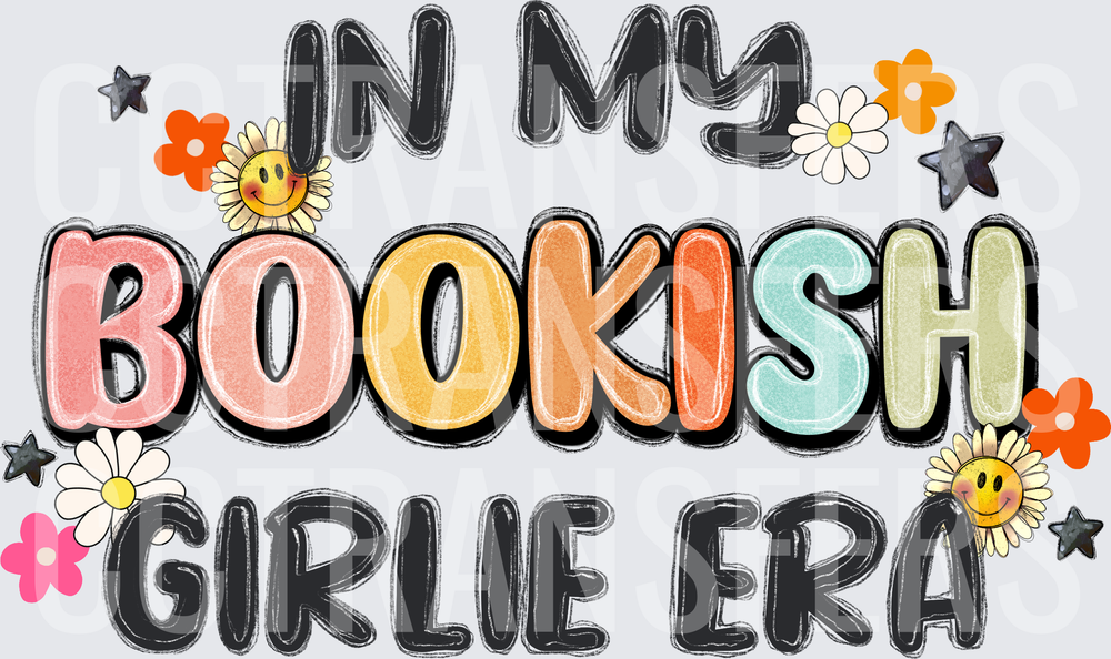In My Bookish Girlie Era Floral Retro (DTF)