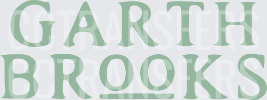 Sage Green Bold Typography (DTF)