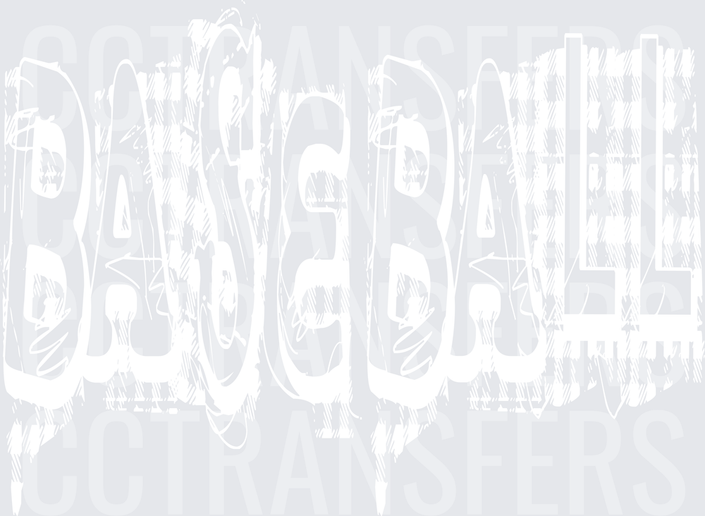 Baseball White Design (DTF)