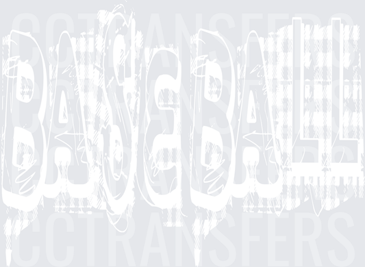Baseball White Design (DTF)