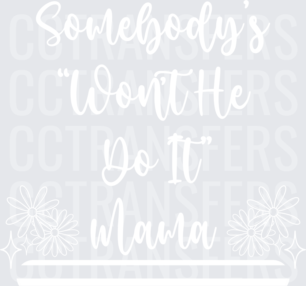 Bold White Minimalist Blank Design (DTF)