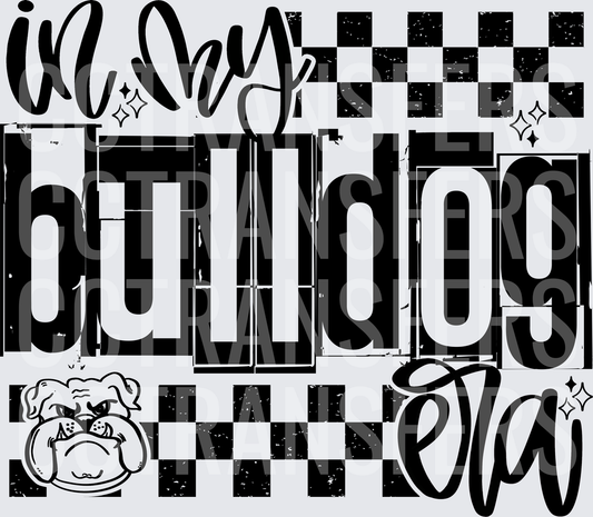 In My Bulldog Era Checkered Mascot (DTF)