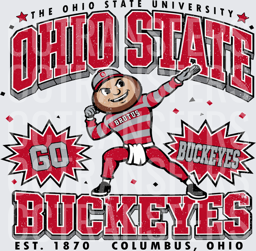 Go Buckeyes Ohio State Est. 1870 Columbus Ohio (DTF)