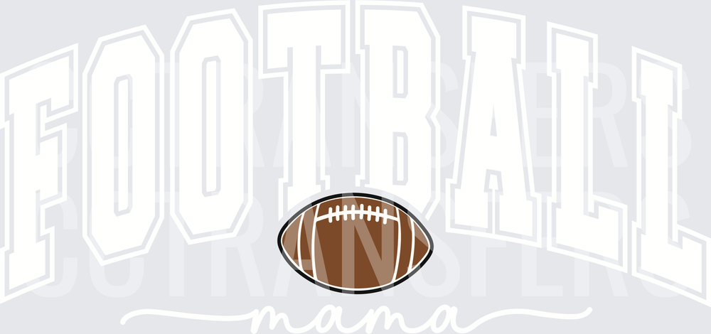 Classic Brown American Football with White Laces (DTF)
